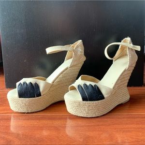 Castaner Espadrilles Heels Wedges White